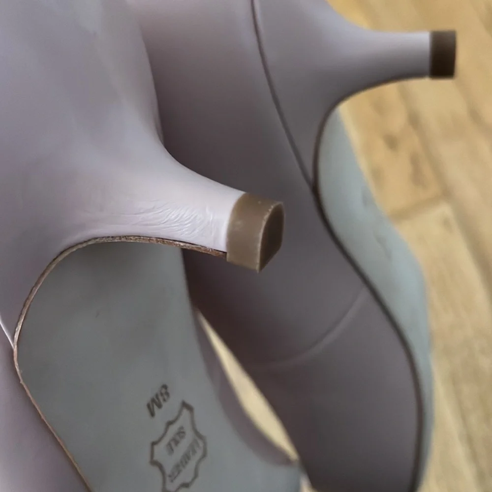 TORY BURCH Sea Shell Pink Pointed-Toe Elizabeth 40mm Baby Calf Pump